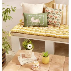 Pot ciment forme tête de tigre beige Ø13xH13,5cm < Gifi New
