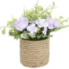Pot décor lin fleur artificielle Ø23xH22cm < Gifi Clearance