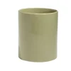 Pot de conservation 1,2L grès couvercle bambou Ø12xH14,5cm