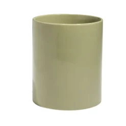 Pot de conservation 1,2L grès couvercle bambou Ø12xH14,5cm