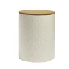 Pot de conservation 2,1L grès et couvercle bambou Ø14,2xH17,7cm < Gifi Best