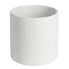 Pot de fleur gris clair motif nid d'abeille 3,85L Ø19xH17,5 cm - Capri
