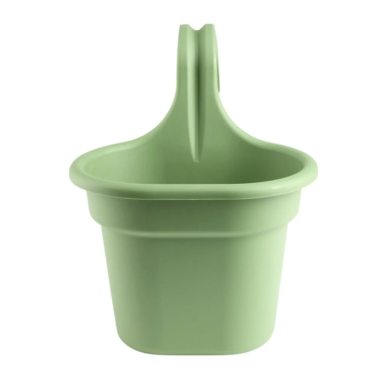 Pot de fleurs pour balcon plastique jaune 20,5x16xH26cm
