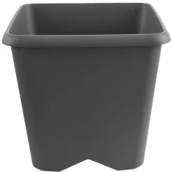 Pot de jardin carré Chorus gris anthracite 24,2 L