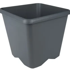 Pot de jardin carré Chorus gris anthracite 15,2 L < Gifi