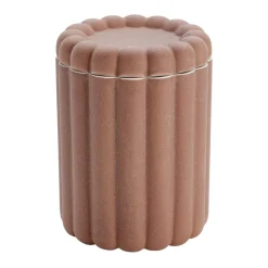 Pot de rangement en céramique forme cannelé Ø11xH18cm (2 modèles)