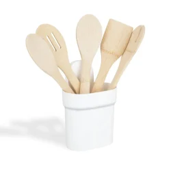 Pot de rangement plastique avec ventouse 12,5xH18,5cm (2 modèles)