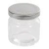 Pot à dragées en verre avec bouchon métal x6