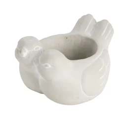 Pot en ciment forme colombes 19x16xH11,5cm