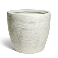 Pot fibre d'argile blanc Ø55xH50cm