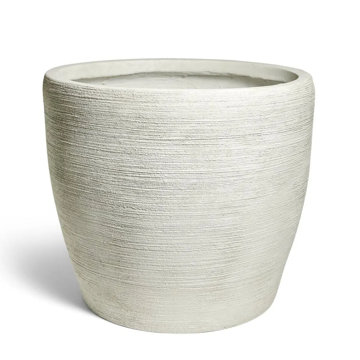 Pot fibre d'argile blanc Ø55xH50cm