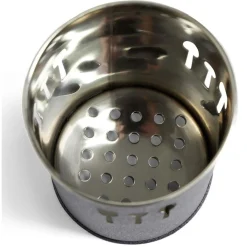 Pot range-couverts Ø10xH.15cm inox finition gris crocodile < Gifi New