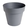 Pot rond Paris plastique gris Ø60xH52,5cm < Gifi Outlet