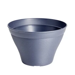 Pot rond pour plante en plastique orange Ø40xH25,5cm