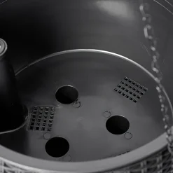 Pot suspendu effet tressé noir < Gifi Online