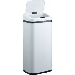 Poubelle automatique blanc opaque 40 L