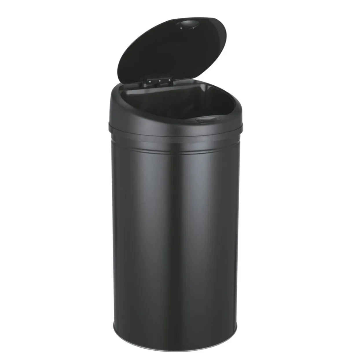 Poubelle automatique 40L cylindrique noire Ø32xH63cm < Gifi Outlet