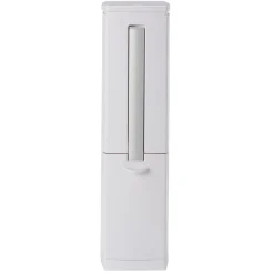 Poubelle brosse WC blanche