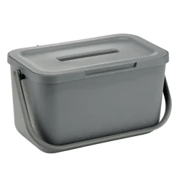 Poubelle compost de porte 4L plastique gris 25,5x16,5xH14cm < Gifi Clearance