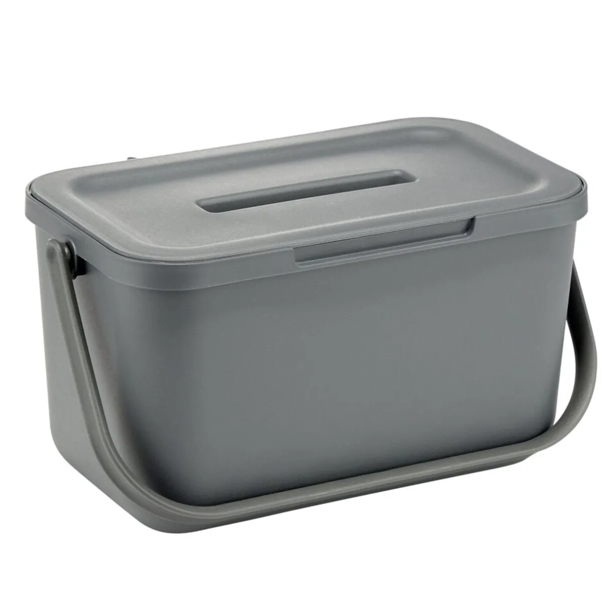 Poubelle compost de porte 4L plastique gris 25,5x16,5xH14cm < Gifi Clearance