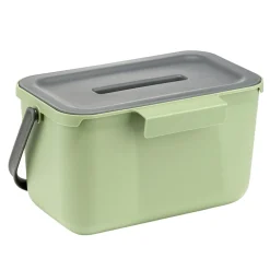 Poubelle compost de porte 4L plastique gris et vert 25,5x16,5xH14cm < Gifi Clearance