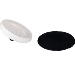 Poubelle à compost 5L avec filtre à charbon métal blanc Ø19xH22,5cm < Gifi