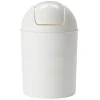 Poubelle de salle de bain en plastique blanc 6L