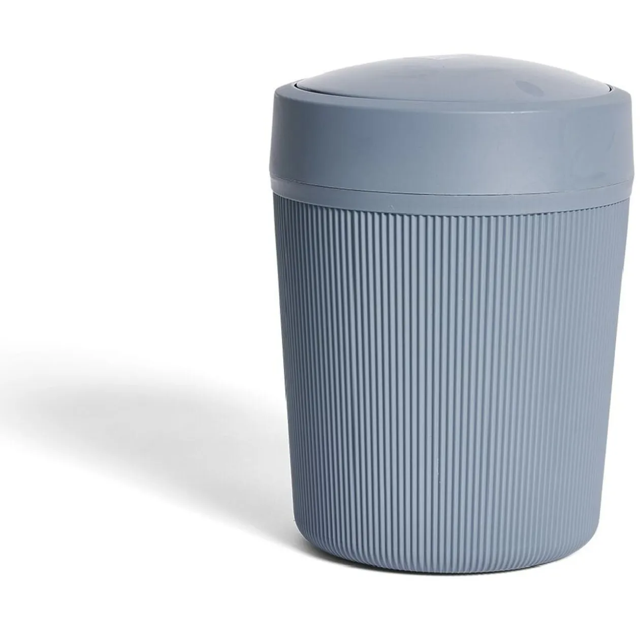 Poubelle de salle de bain grise ou beige Ø18,5xH25cm