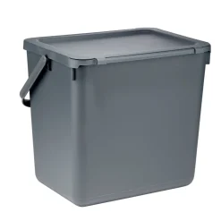 Poubelle de tri 25L plastique gris 38,5x29,5xH34cm < Gifi Best