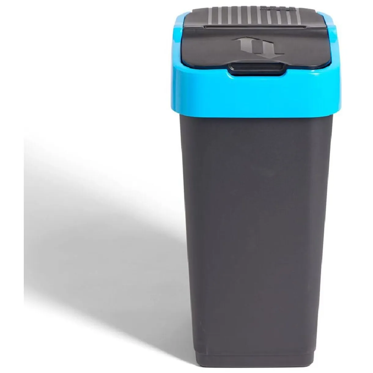 Poubelle de tri pour papier 35L plastique bleu et noir < Gifi Clearance