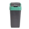 Poubelle de tri pour verre 18L plastique vert et noir < Gifi New
