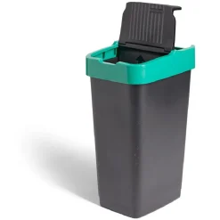 Poubelle de tri pour verre 60L plastique vert et noir < Gifi Best