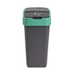 Poubelle de tri pour verre 35L plastique vert et noir < Gifi Sale