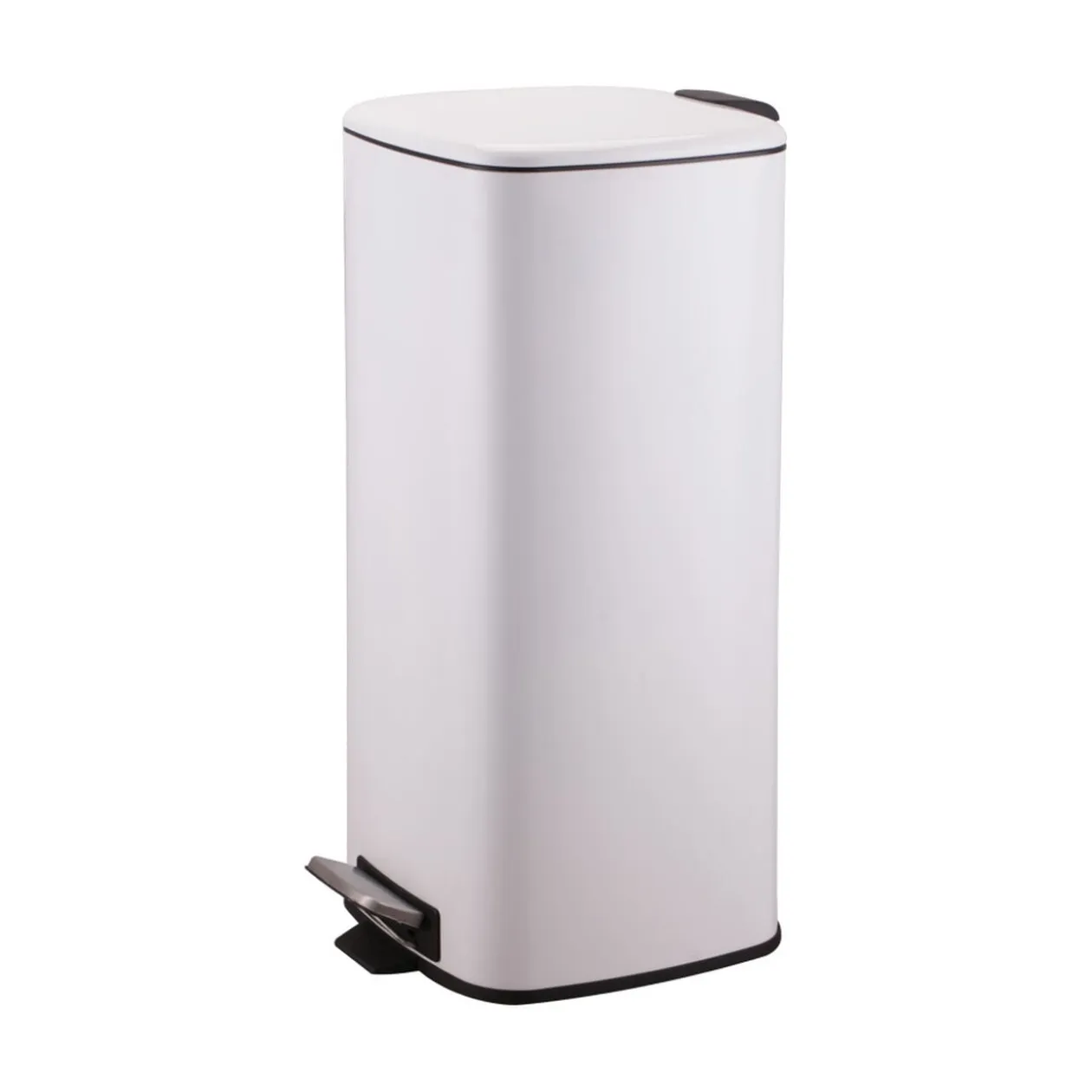 Poubelle pédale blanche 30L