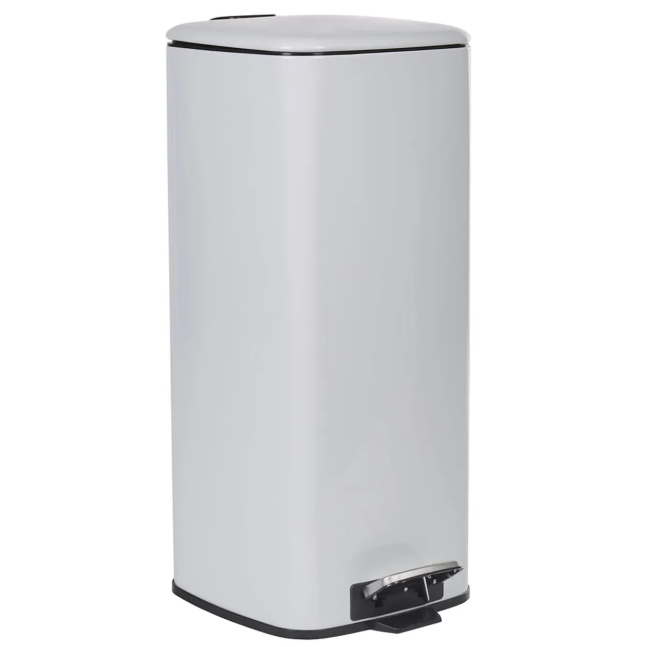 Poubelle pédale blanche 30L