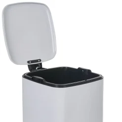 Poubelle pédale blanche 20 L < Gifi New