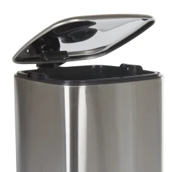 Poubelle pédale gris métallisé 30L < Gifi Clearance