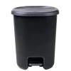 Poubelle à pédale 27L Lynea plastique noir 37x29,5xH46cm