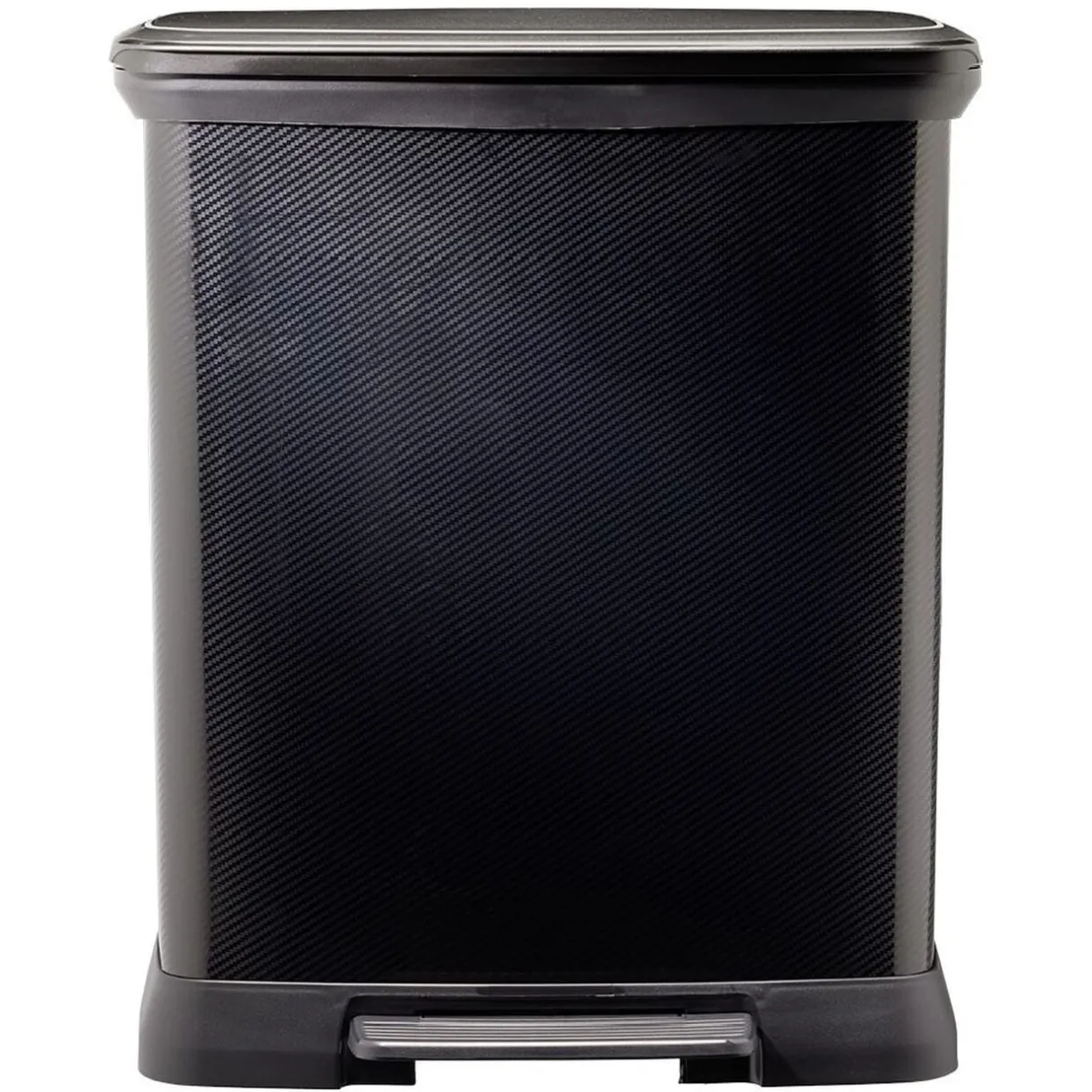 Poubelle à pédale plastique noir carbone 30L < Gifi Clearance