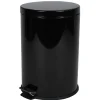 Poubelle ronde pédale noir 20 L < Gifi Online