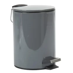 Poubelle salle de bain grise foncé 3 L < Gifi Best