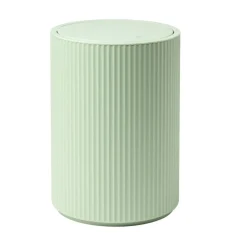 Poubelle salle de bain 5L plastique stries Ø18,5xH24cm (3modèles) < Gifi Online