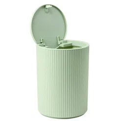 Poubelle salle de bain 5L plastique stries Ø18,5xH24cm (3modèles) < Gifi Online
