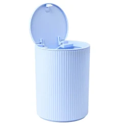 Poubelle salle de bain 5L plastique stries Ø18,5xH24cm (3modèles) < Gifi Online