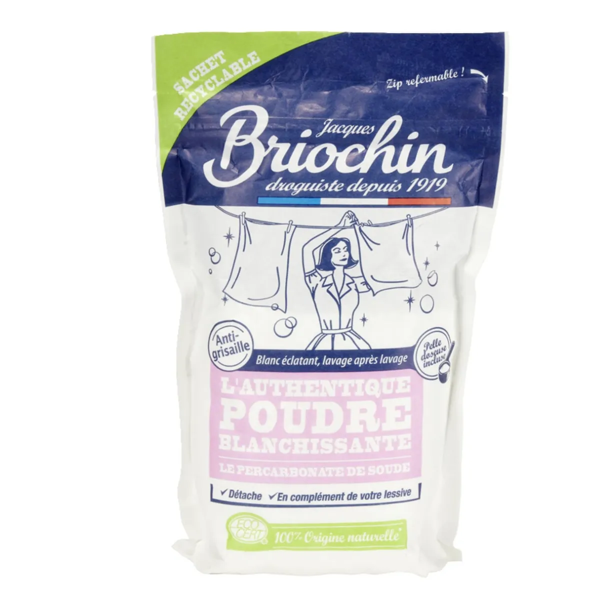 Poudre blanchissante percarbonate de soude Briochin L'authentique 500gr < Gifi New