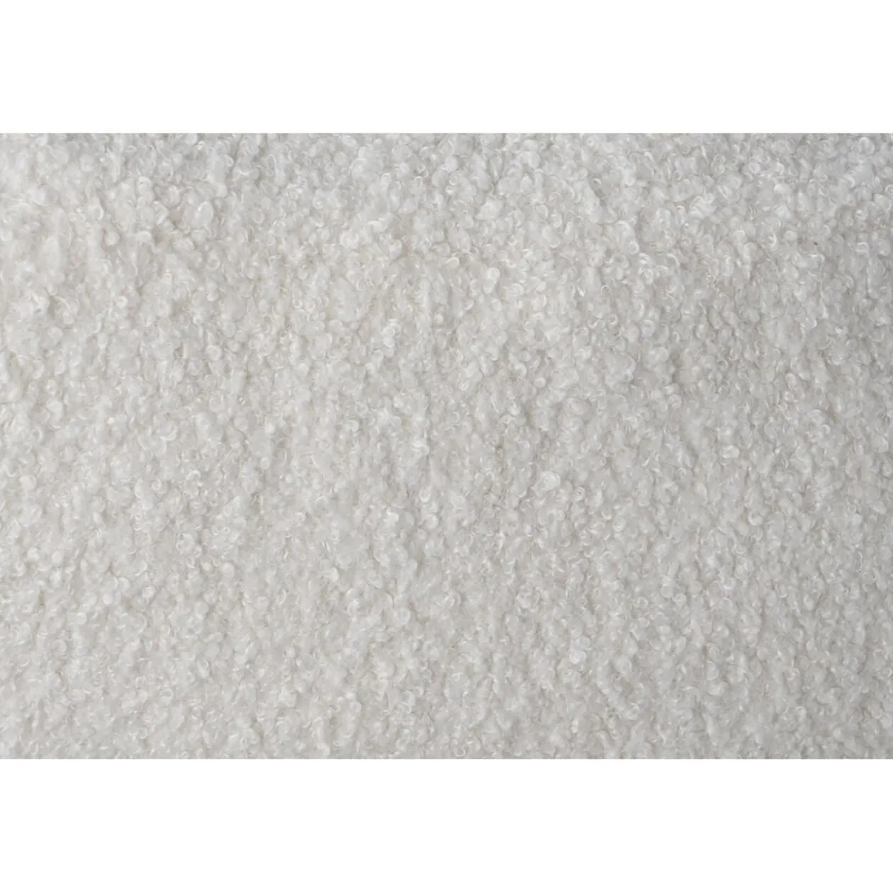 Pouf poire Clara effet laine bouclée blanc Ø92xH61cm