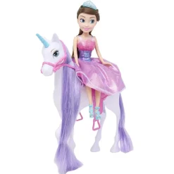 Poupée avec licorne Sparkle avec accessoires violet