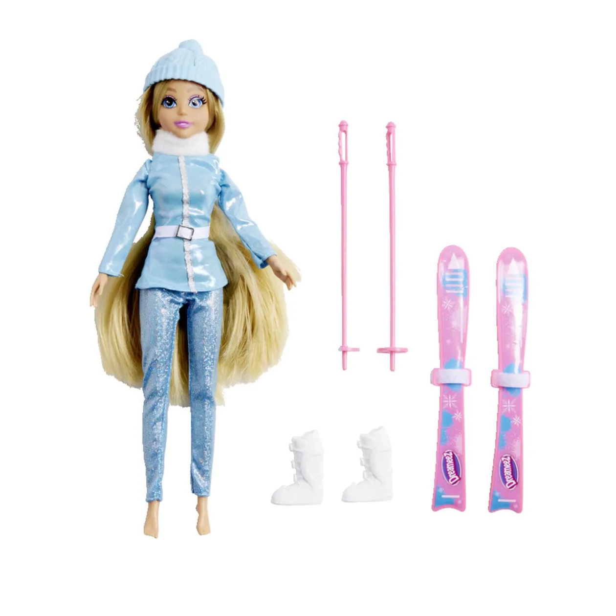 Poupée mannequin avec accessoires de ski