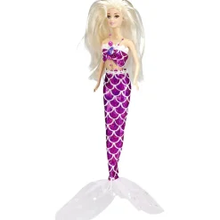 Poupée mannequin sirène plastique H30cm (2 modèles) < Gifi Clearance