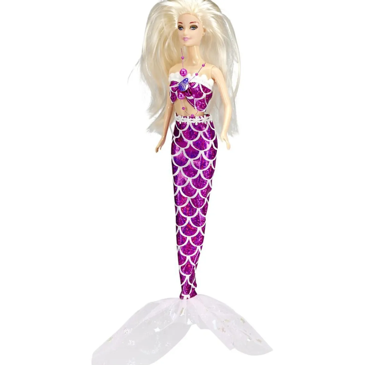 Poupée mannequin sirène plastique H30cm (2 modèles) < Gifi Clearance